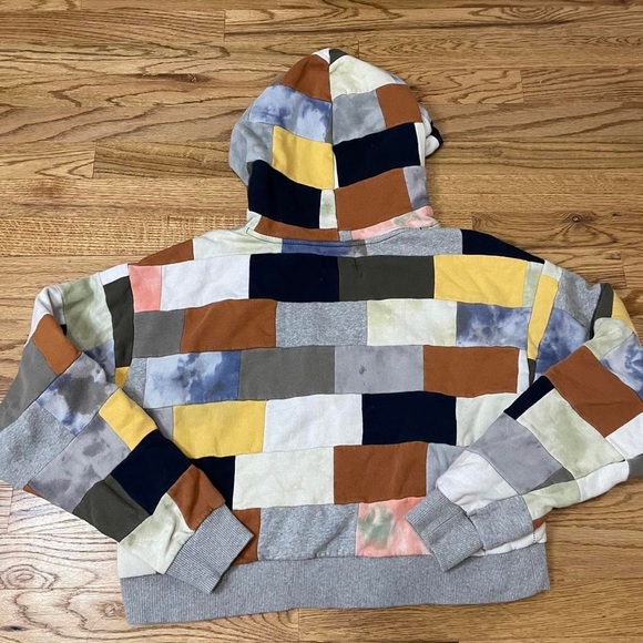 Urban outfitters patchwork hoodie - Picture 3 of 3